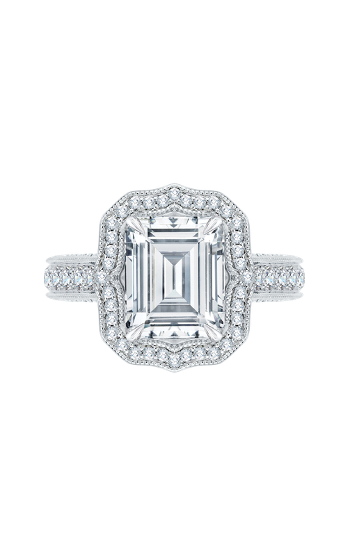 Shah Luxury Carizza Boutique Engagement Ring QRE0017K-40W (Center Not Included)