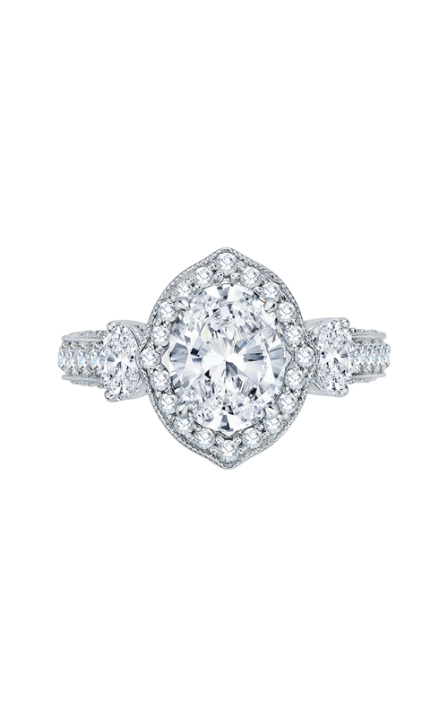 Shah Luxury Carizza Boutique Engagement Ring QRO0014K-40W (Center Not Included)