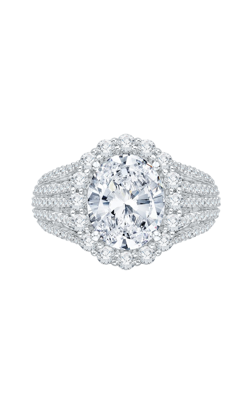 Shah Luxury Carizza Boutique Engagement Ring QRO0020K-40W (Center Not Included)