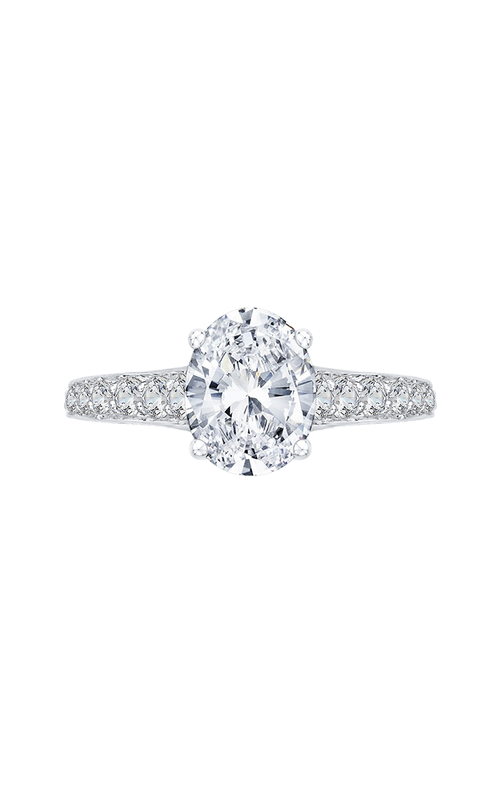 Shah Luxury Carizza Boutique Engagement Ring QRO0050K-40W (Center Not Included)
