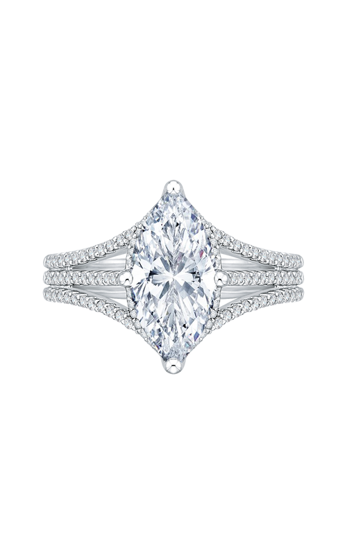 Shah Luxury Engagement Ring QRQ0055EK-40W-3.00