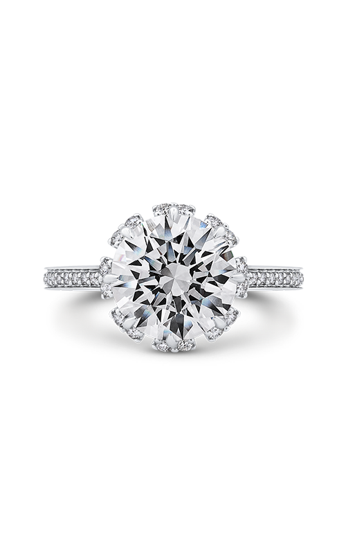 Shah Luxury Carizza Boutique Engagement Ring QR0073EHK-40W-3.00 (Center Not Included)