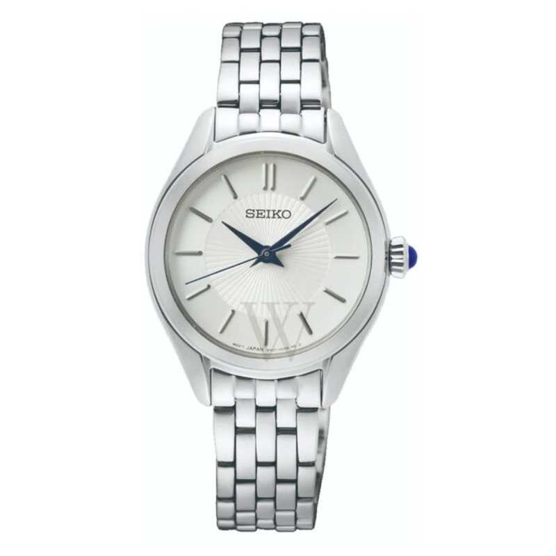 knee length dresses for ladies SEIKO Ladies White Dial Stainless Steel Watch SWZ054 main image 0