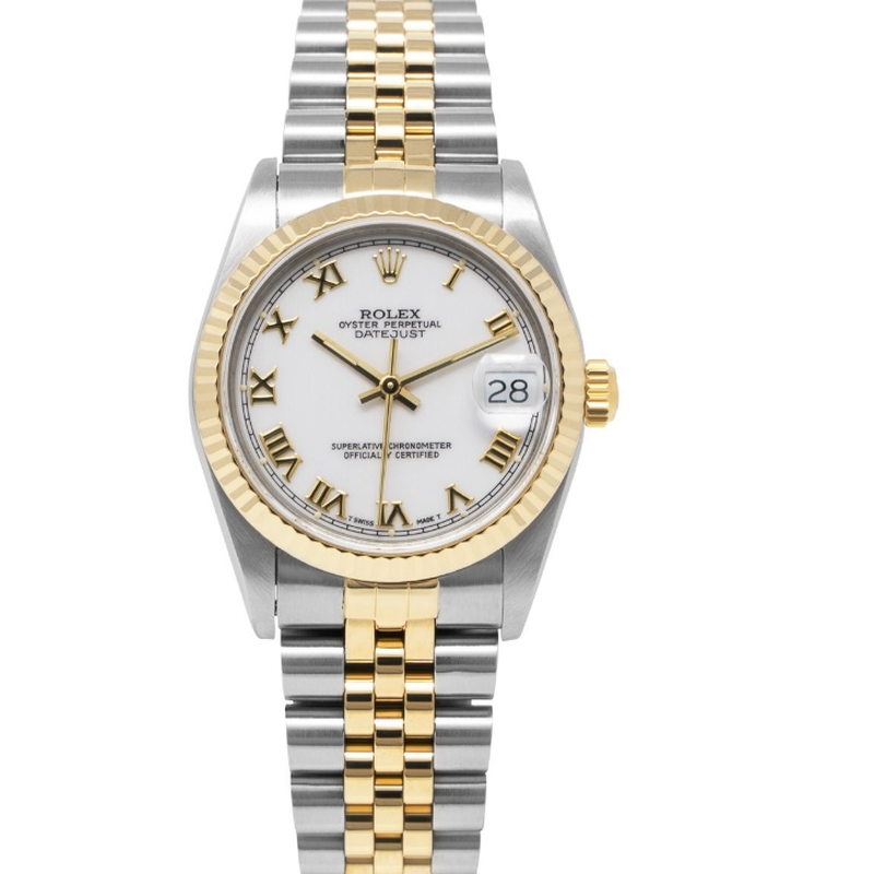 Oyster Perpetual Rolex Datejust, Stainless Steel and 18 karat