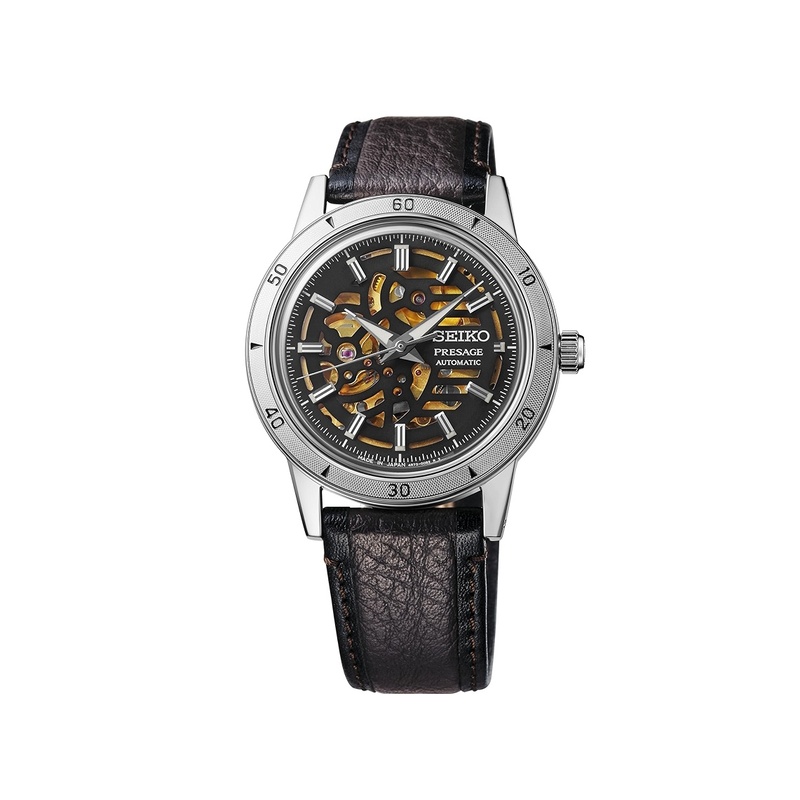 Hoangkien　SEIKO Presage Seiko Presage Style Stainless Steel Automatic Watch With A Black