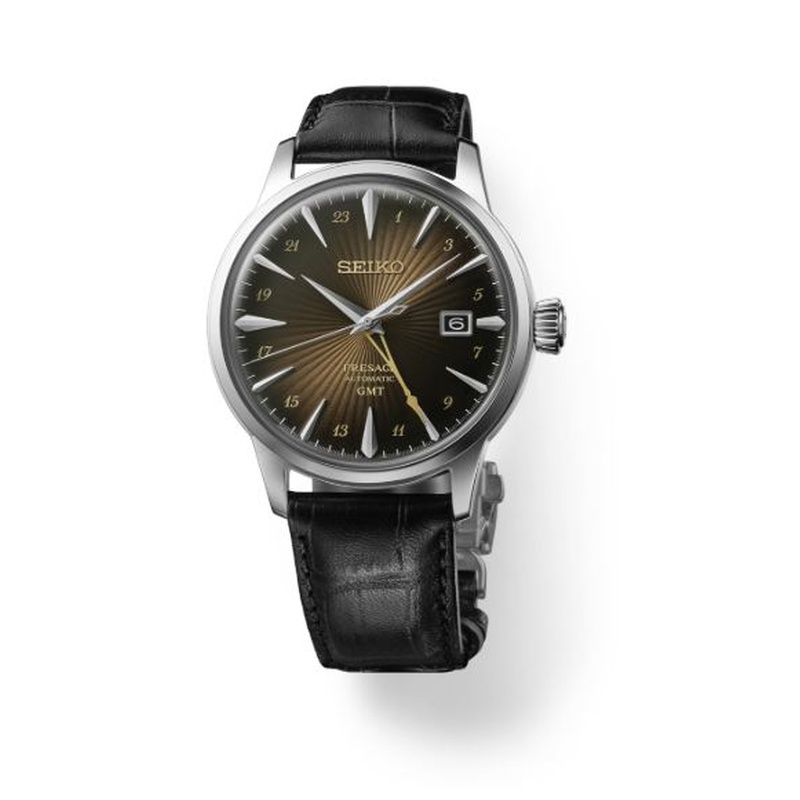 Hoangkien　SEIKO Presage Seiko Presage Style Stainless Steel Automatic Watch With A Black