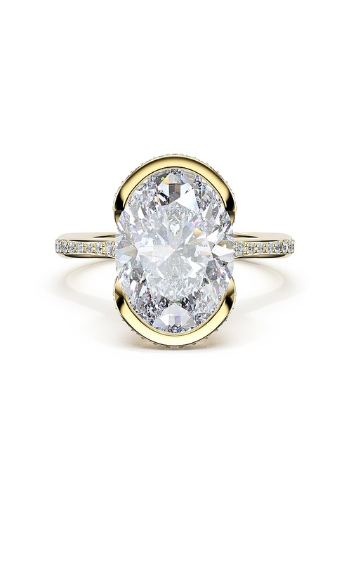 Diamond Engagement Rings 436 OV 11.5X8.5 FY