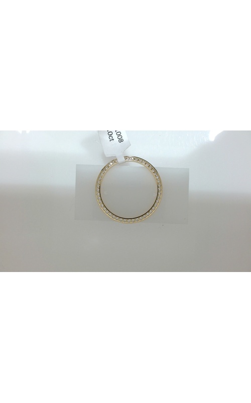 One custom made 18 karat Yellow Gold Diamond Bezel for Rolex 31mm mid size