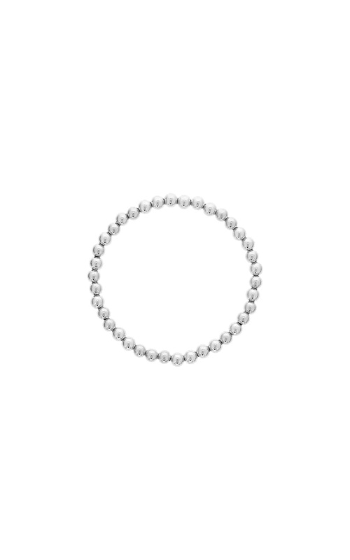 Sterling Silver Beaded and Stretch Bracelet