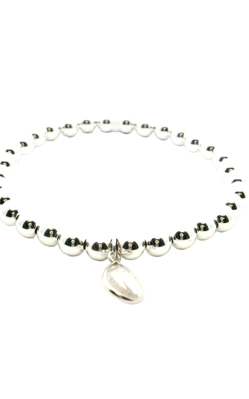 Sterling Silver (925) Bead and Gemstone Bracelet