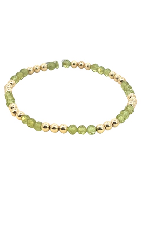 Gold Filled Bead and Gemstone Bracelet