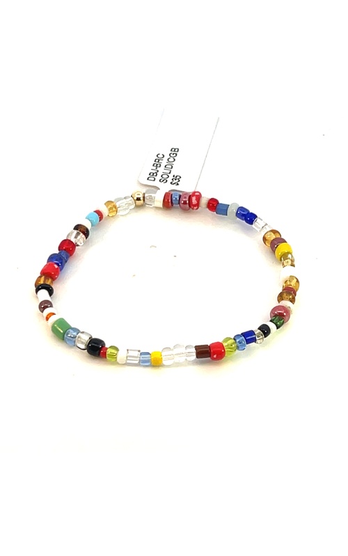 Glass Beads and Gold Filled Bead Bracelet