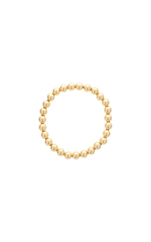 Gold Filled Beaded and Stretch Bracelet