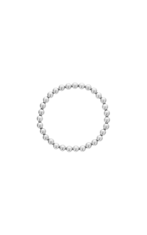 Sterling Silver Beaded and Stretch Bracelet