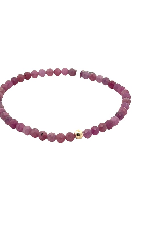 Gold Filled Bead and Gemstone Bracelet