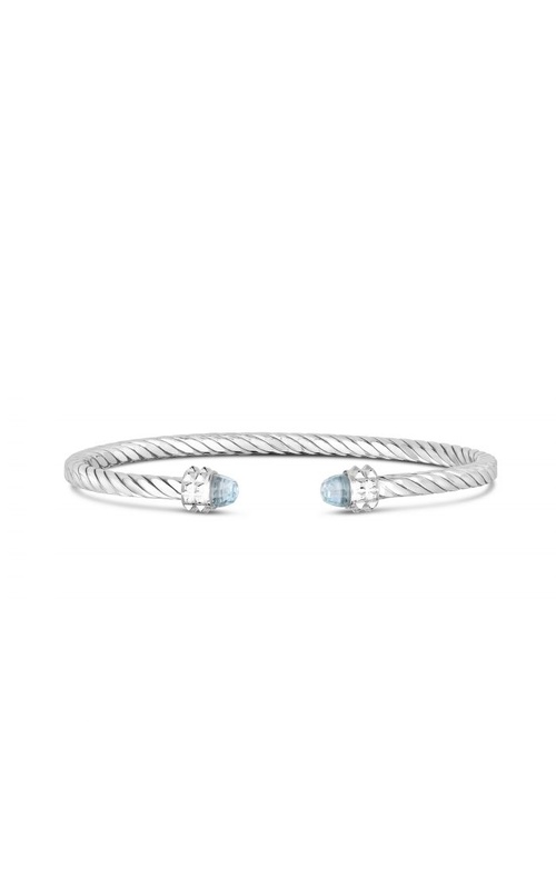 Sterling Silver (925) Cuff and Gemstone Bracelet