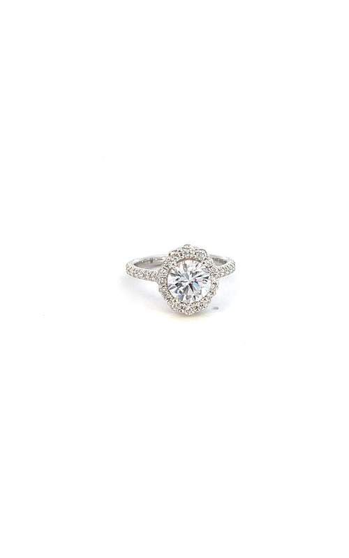 18K White Gold Diamond Engagement Ring