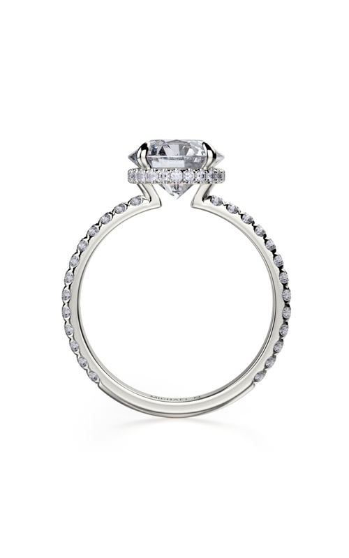 18K White Gold Diamond Engagement Ring