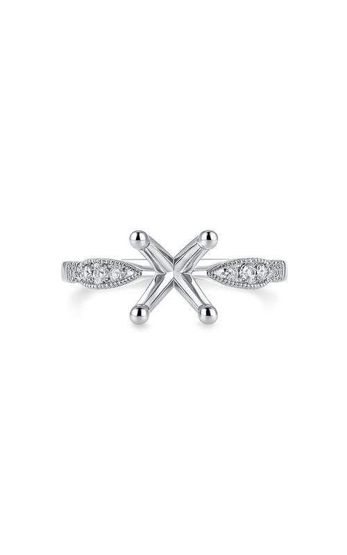 18K White Gold Diamond Engagement Ring