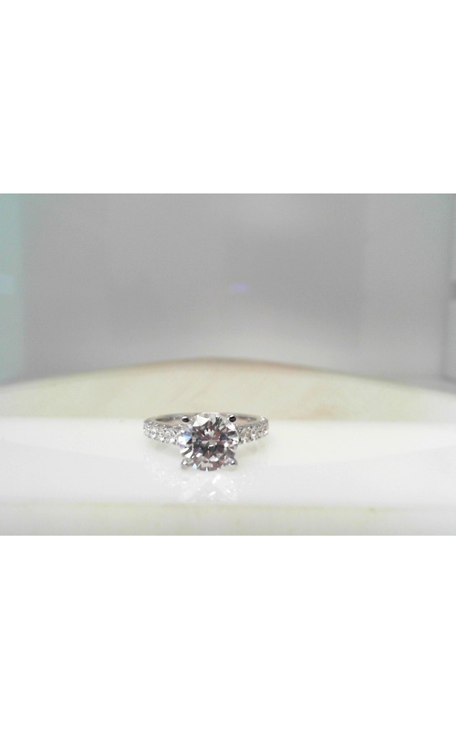 18K White Gold Diamond Engagement Ring
