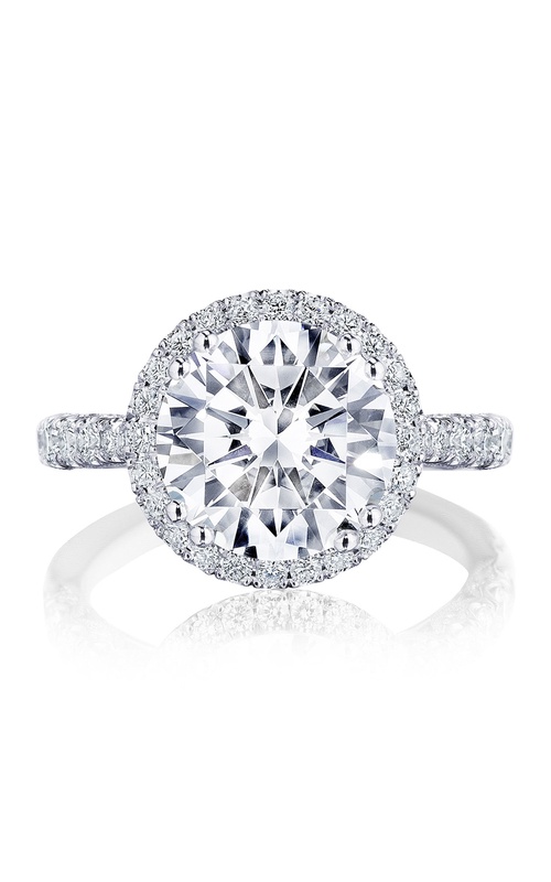 Platinum Halo Engagement Ring