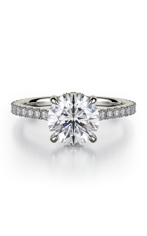 18K White Gold Diamond Engagement Ring