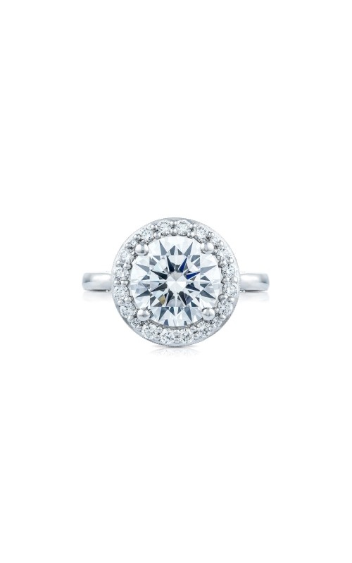 Platinum Halo Engagement Ring