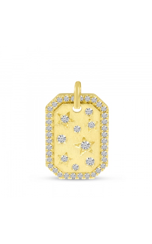 14K Yellow Gold Diamond and Pendant Necklace