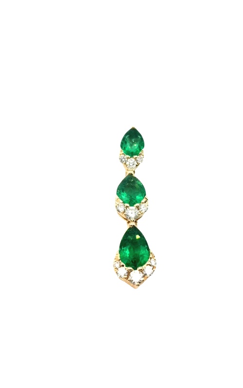 14K Yellow Gold Gemstone and Pendant Necklace