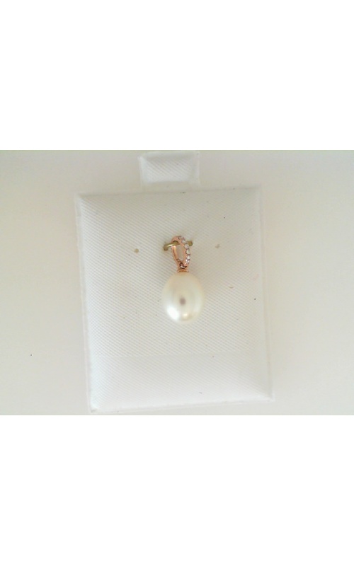 14K Rose Gold Pearl and Pendant Necklace