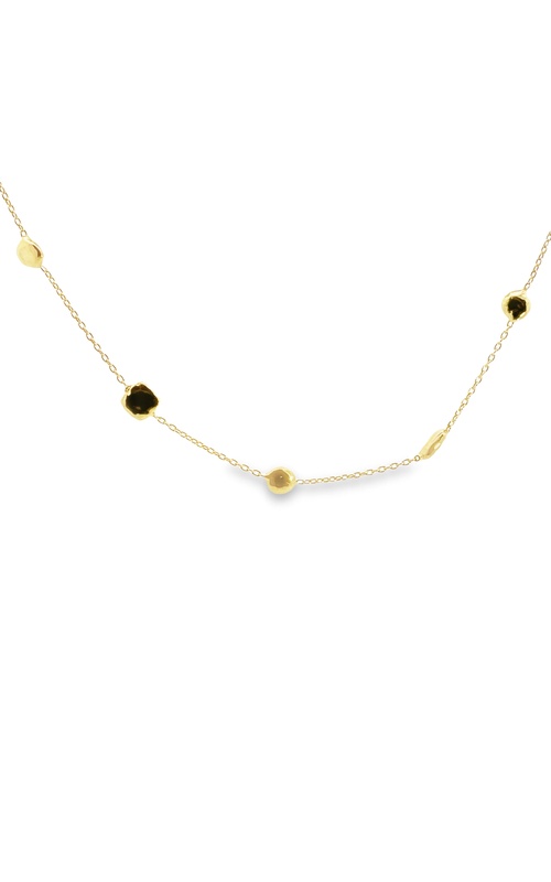 18K Yellow Gold Station Necklace