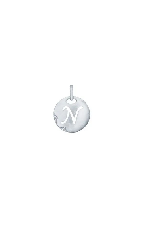 Sterling Silver (925) Initial and Diamond Necklace