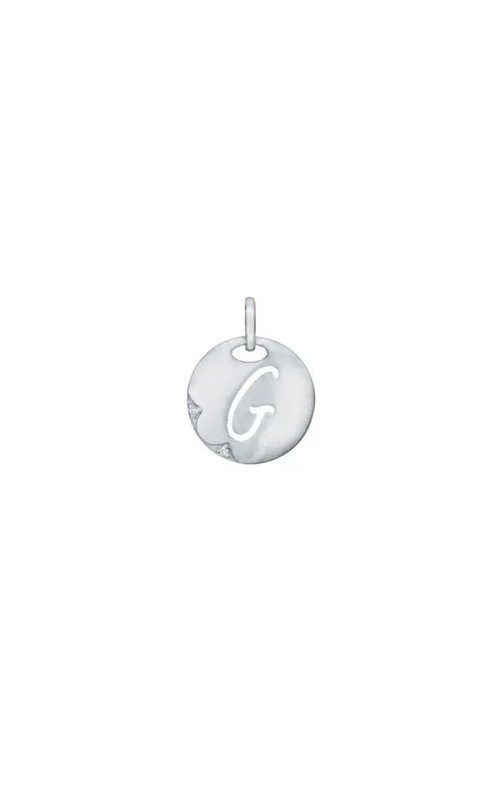 Sterling Silver (925) Diamond and Initial Necklace