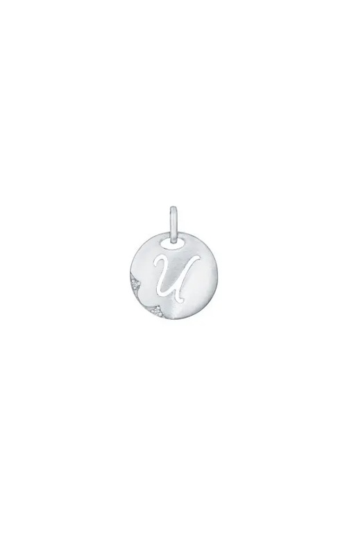 Sterling Silver (925) Initial and Diamond Necklace