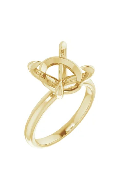 14K Yellow Gold Semi-Mount Ring