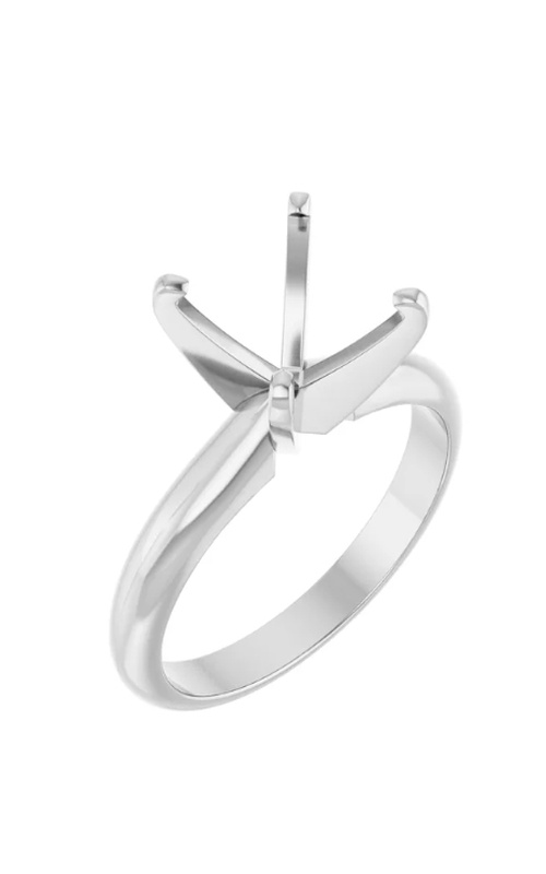 14K White Gold Solitaire Ring