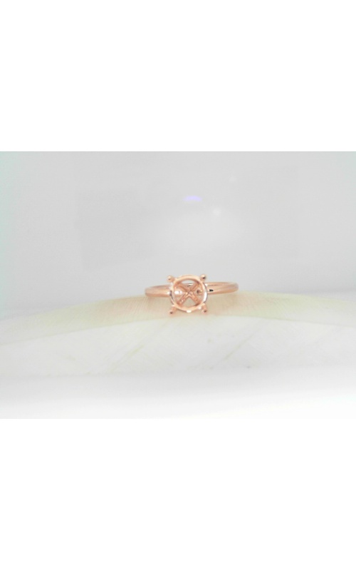 14K Rose Gold Solitaire Ring