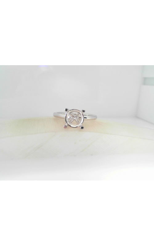 14K White Gold Solitaire Ring