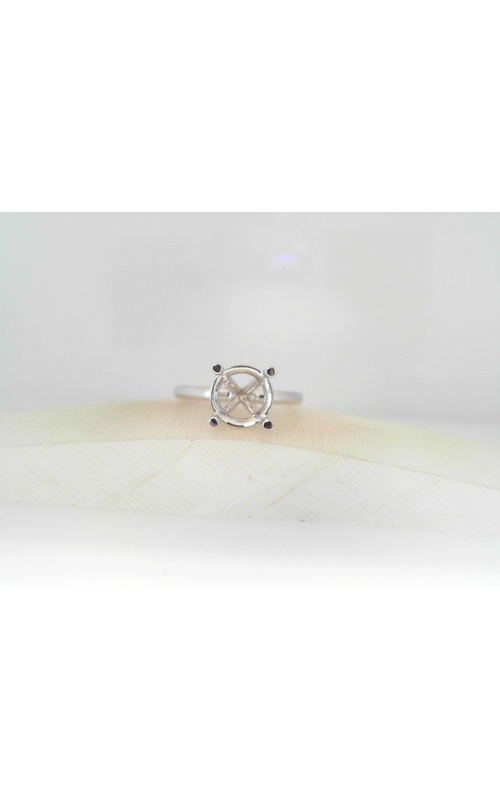 14K White Gold Solitaire Ring