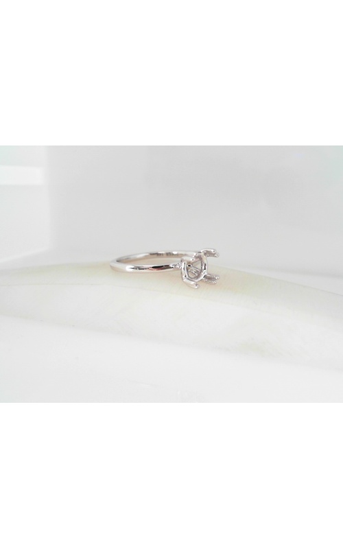 14K White Gold Solitaire Ring