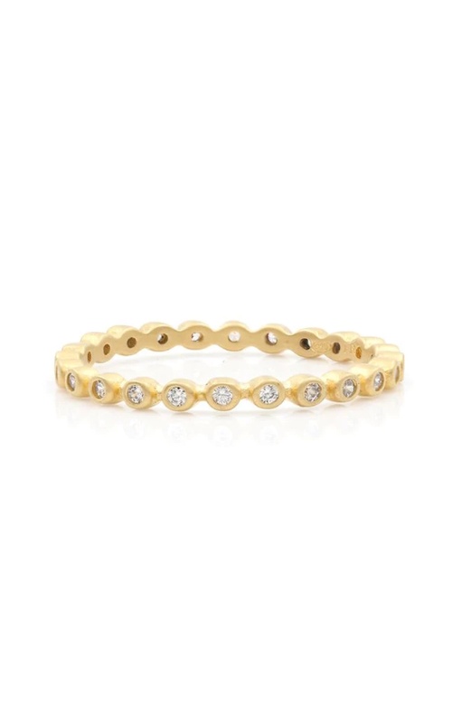 14K Yellow Gold Beaded Ring