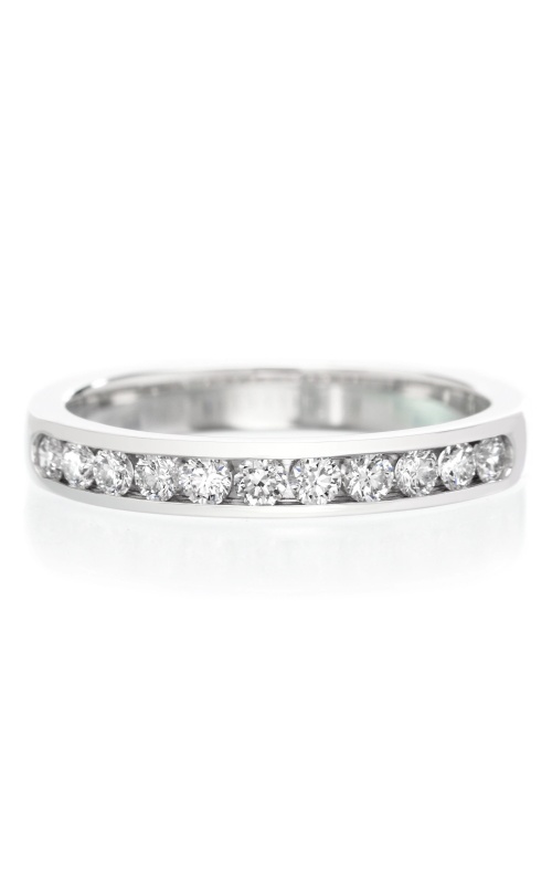 14K White Gold Channel Ladies Wedding Band