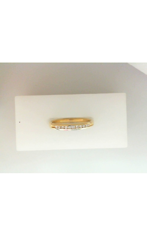 14K Yellow Gold Channel Ladies Wedding Band