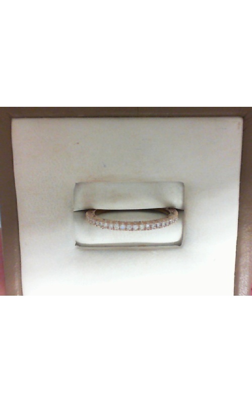 14K Rose Gold Pave Ladies Wedding Band