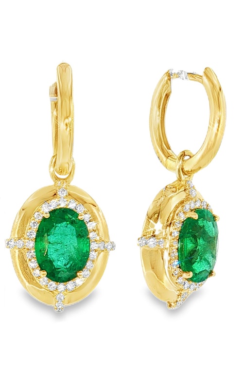 18k Yellow Gold Drop Earrings