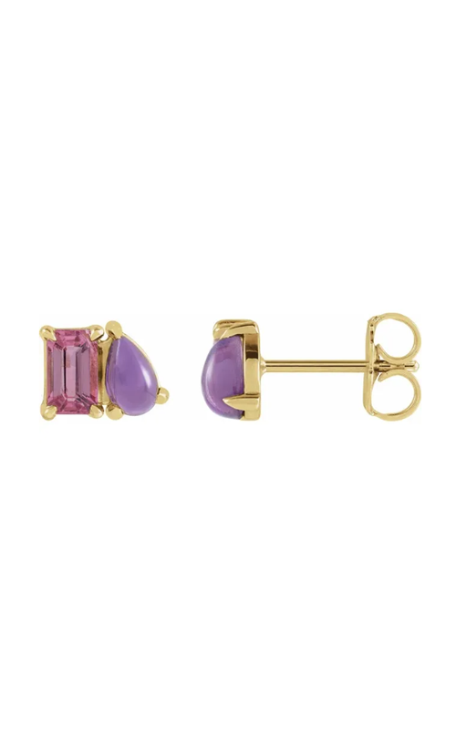 Colored Stone Earrings 88705:112
