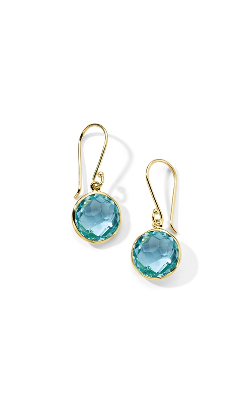 18k Yellow Gold Drop and Gemstone Earrings