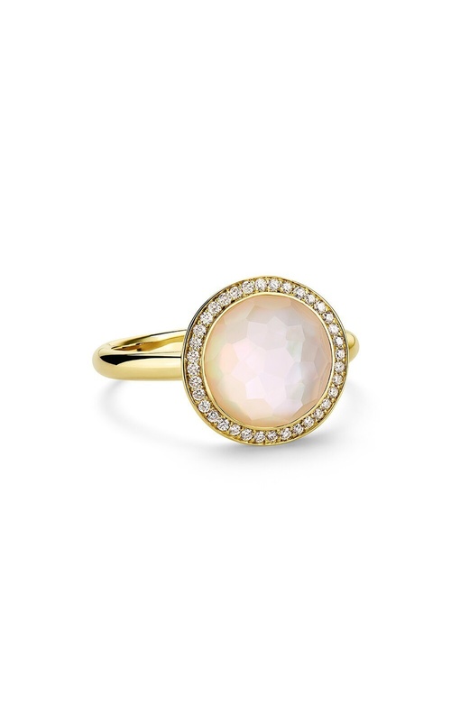 18K Yellow Gold Halo Ring