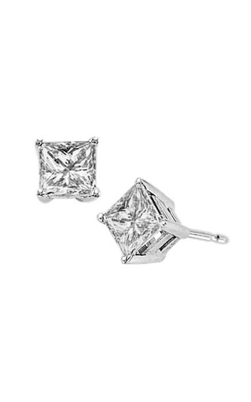 14 White Gold Stud Earrings