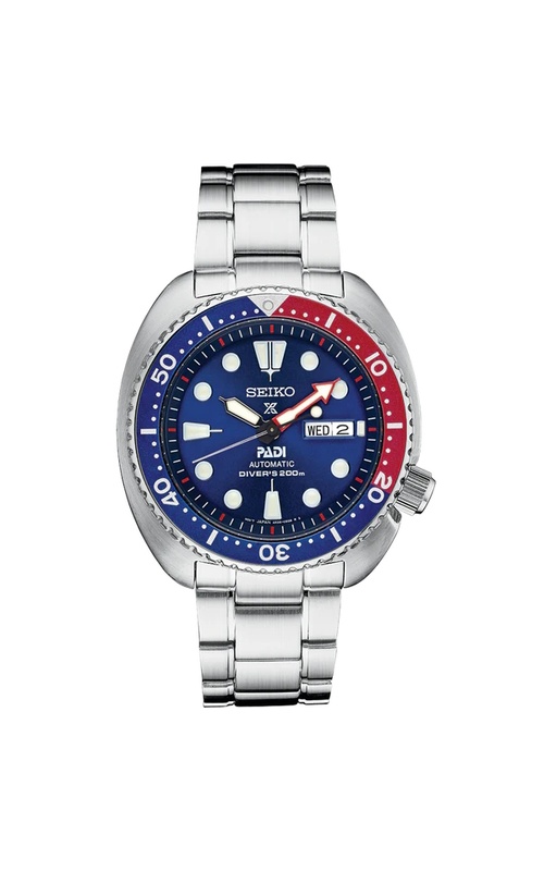 Seiko, Prospex Collection, Stainless Steel, Automatic Divers Watch With A Round Blue Dial And Link Style Bracelet